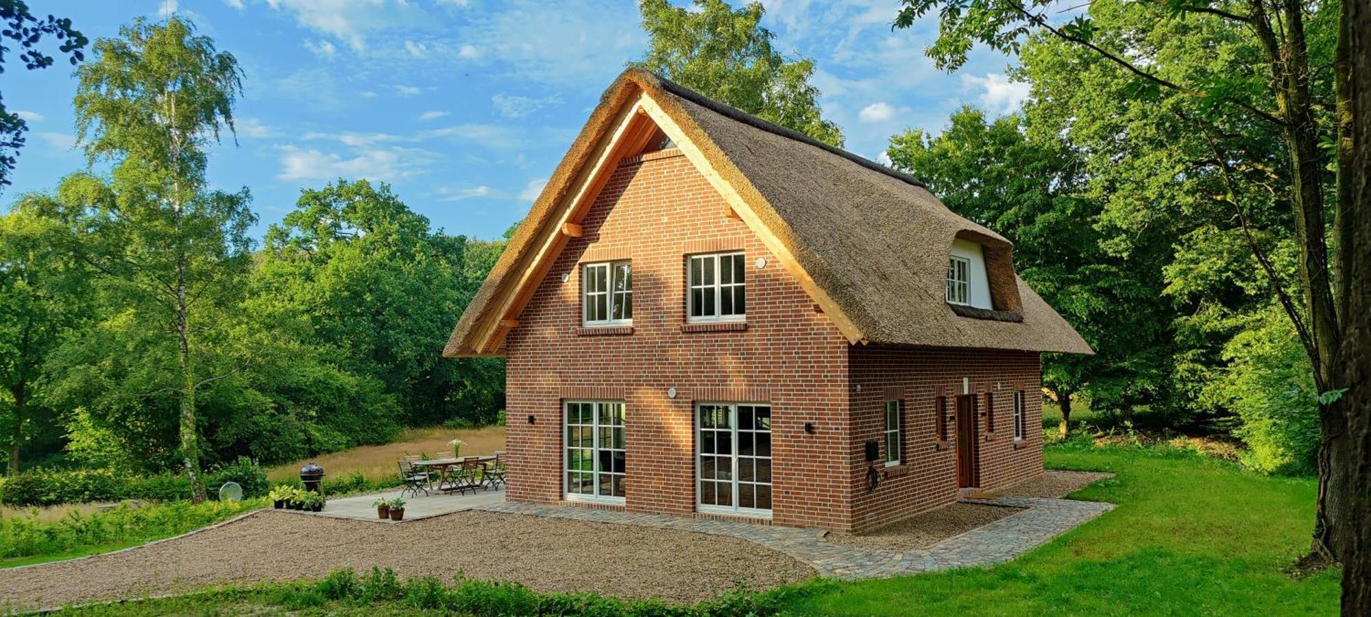 Reetdachhaus In Der Bremer Schweiz Esterno foto