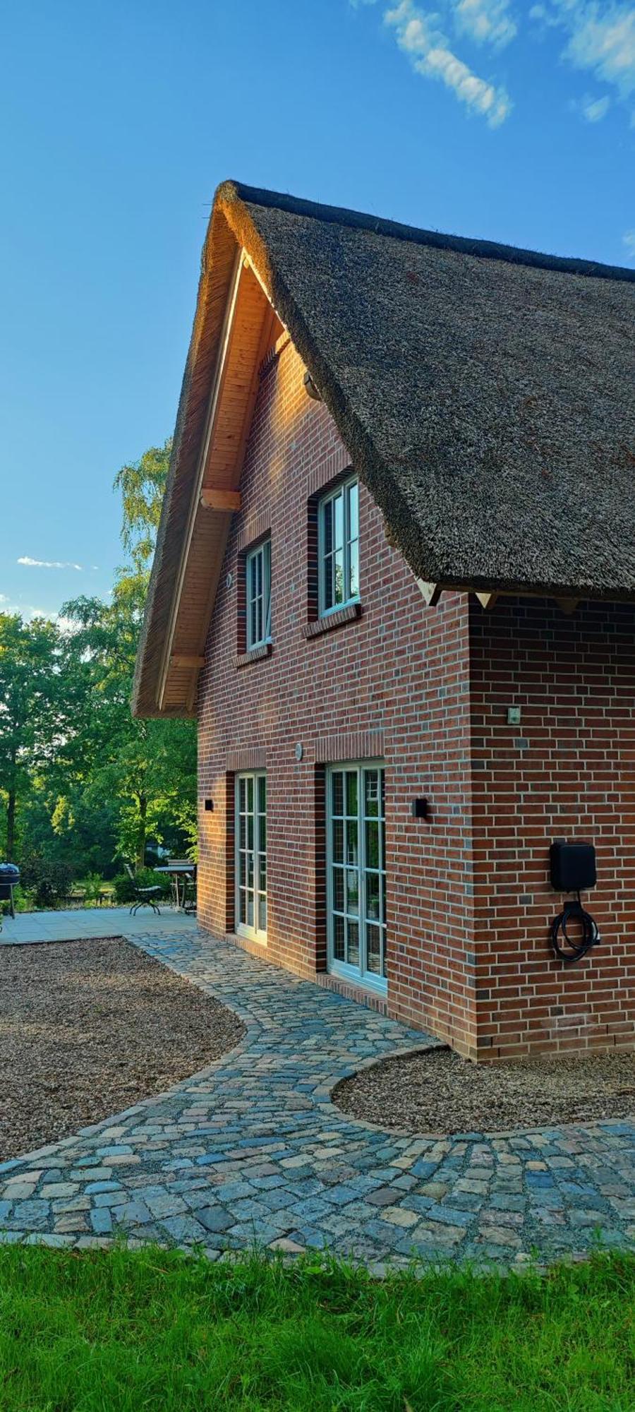 Reetdachhaus In Der Bremer Schweiz Esterno foto